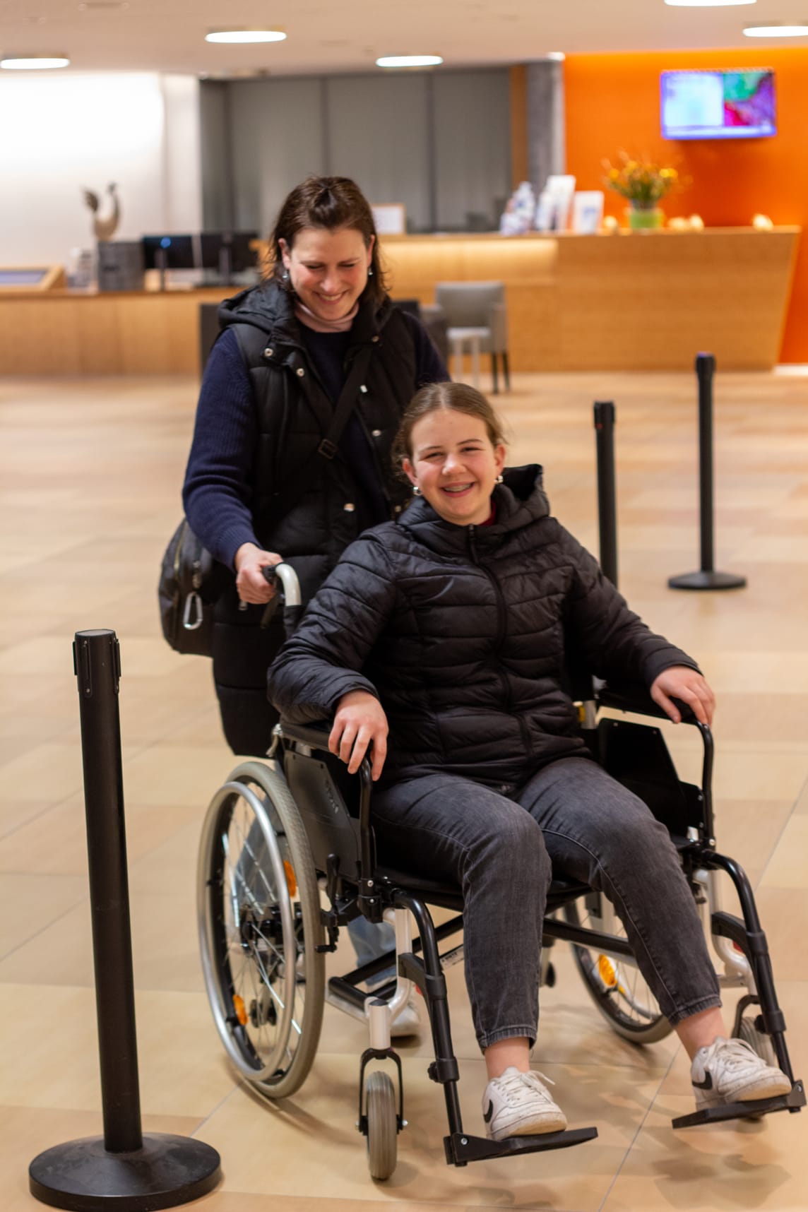 Das Rollstuhlrennen sorgte für viel Spass.