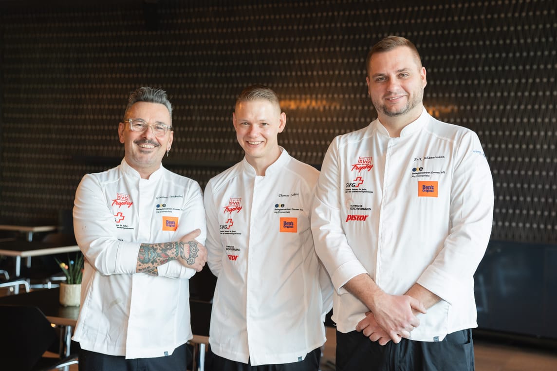 (v.l.) Giacomo Tamburini, Thomas Schenk und Falk Johannemann haben vollen Einsatz gezeigt und ein super Resultat geliefert.
