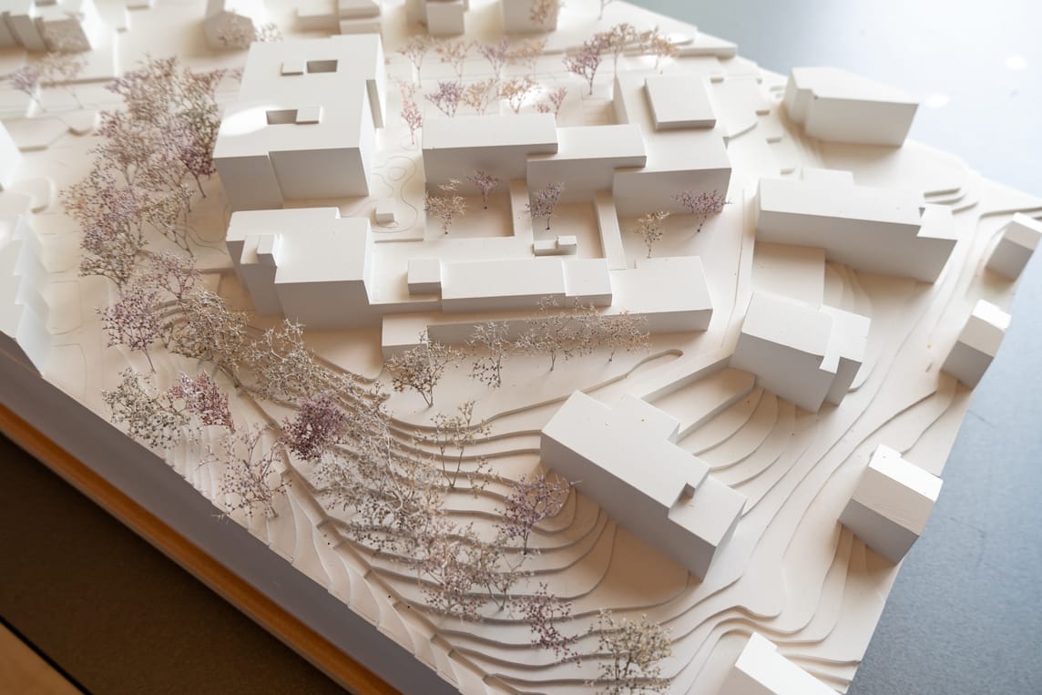 Modell des Siegerprojekts Neubau Mattli