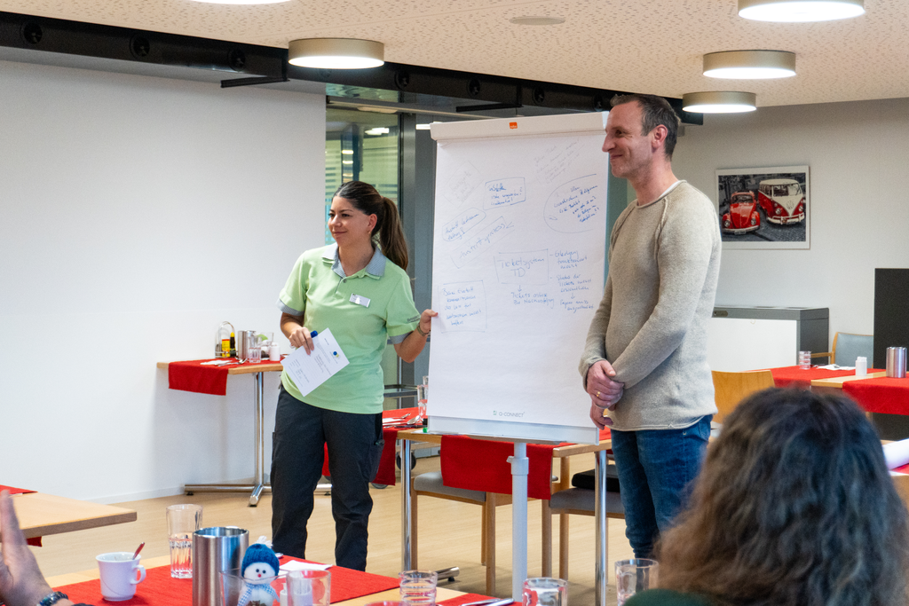 Von Januar bis März 2025 war die Fokusgruppe – Peter Glanzmann, Angela Troxler und Ralf Hermann – unterwegs in allen Teams der BZE AG. Ziel war es, das Jahresmotto vorzustellen, Ideen zu sammeln und direkt ins Gespräch zu kommen.