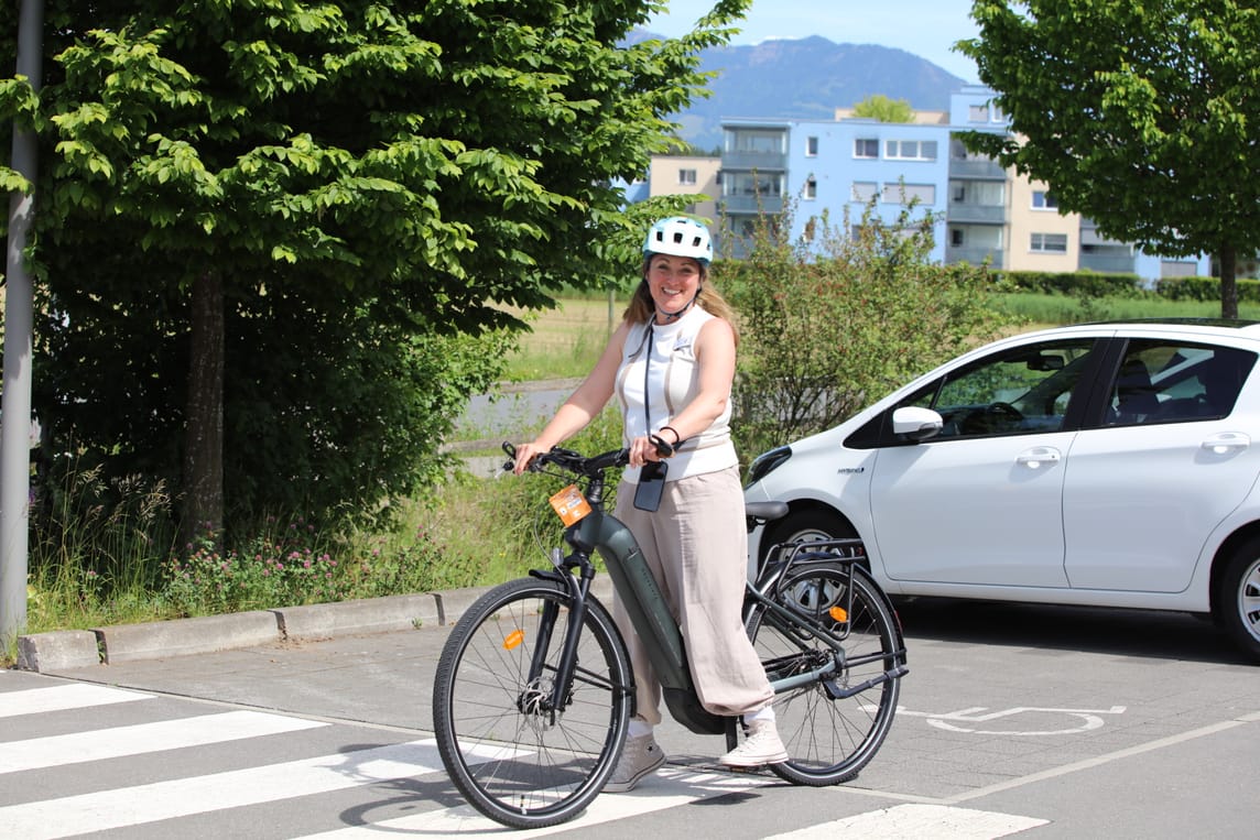 Eine kleine Spritzfahrt mit dem E-Bike um das Gelände...