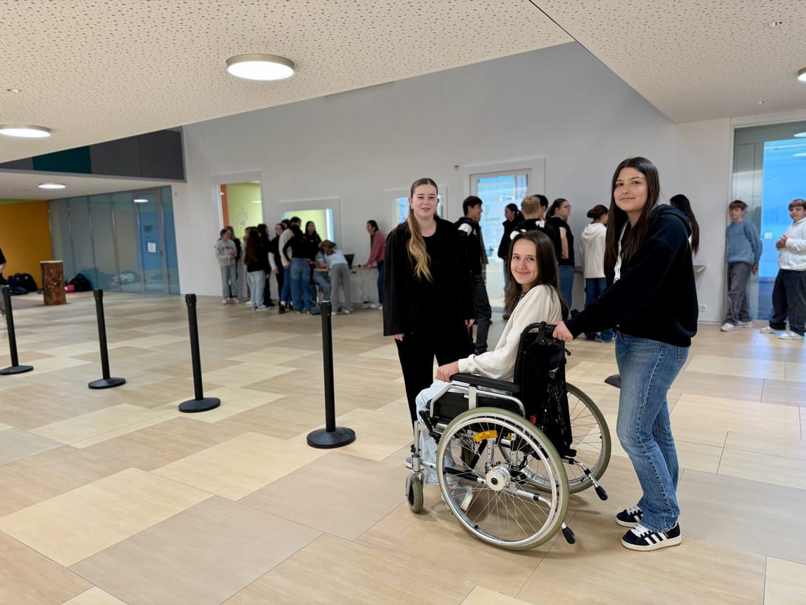 Das Rollstuhlrennen bereitete viel Spass.